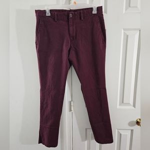 Old Navy Ultimate Slim Pants Burgundy